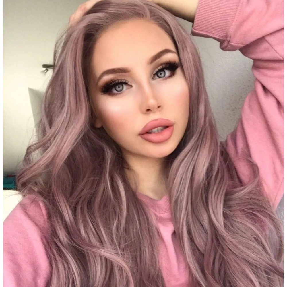 💫24” ASH PINK LACE FRONT WIG💫 *NWT* 🆕🆕🆕